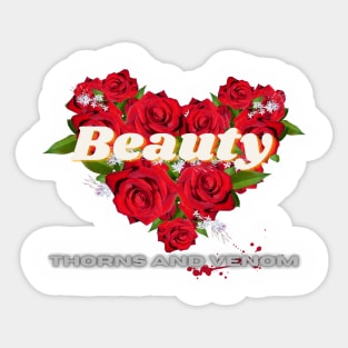 Heart of Roses Sticker